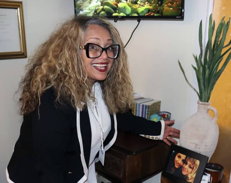 Mississauga psychotherapist Gloria Segovia in her office.