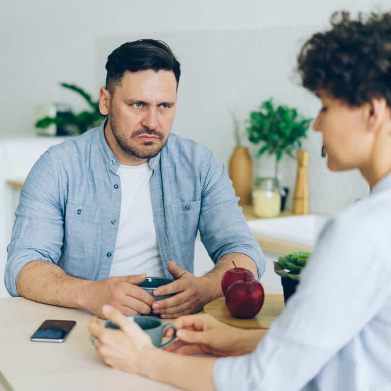 A person practising emotional regulation.