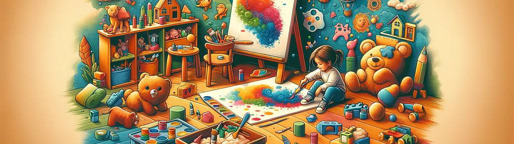 Happily engaged in play therapy for children.